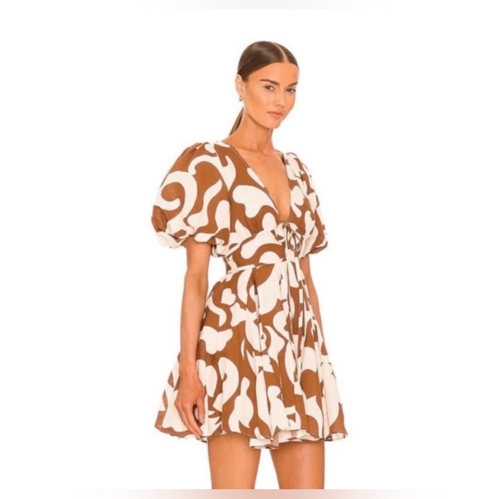 House of Harlow X Rhode dress in free spirit brown size 2